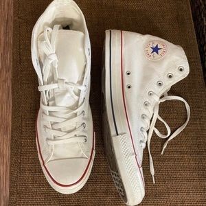 High top white converse